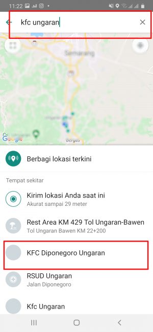 Cara share lokasi lewat WhatsApp (panduan lengkap) 8 pilih lokasi yang akan dibagikan