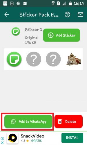 Cara membuat stiker WhatsApp dengan foto sendiri 29 Tap "Add to WhatsApp".
