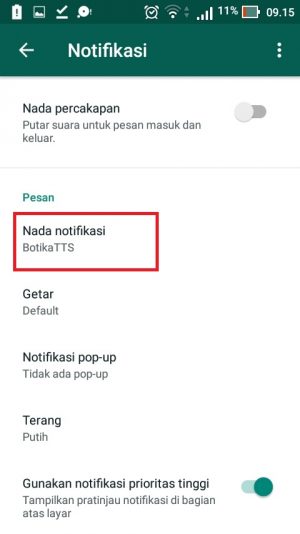 Cara mengganti nada dering WA dengan suara google 38 SELESAI
