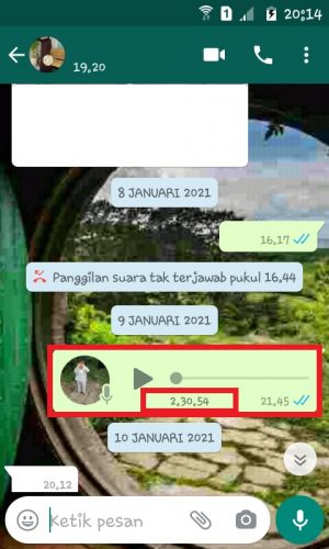 Apa itu VN (voice note) di WA? Bagaimana menggunakannya? 1 Durasi voice note di WA.
