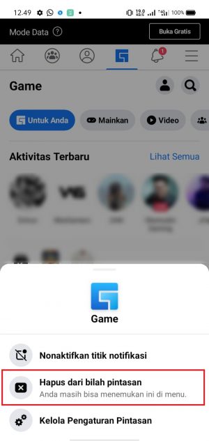 Cara Mengatur Bilah Pintasan di Facebook 8 Cara Mengatur Bilah Pintasan di Facebook 7