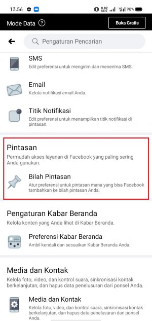 Cara Mengatur Bilah Pintasan di Facebook 18 Cara Mengatur Bilah Pintasan di Facebook 17
