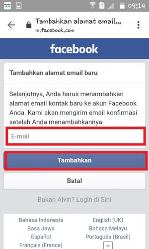 Cara mengembalikan akun Facebook yang di Hack (Panduan Lengkap) 30 Masukan email baru.