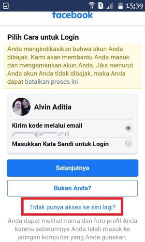 Cara mengembalikan akun Facebook yang di Hack (Panduan Lengkap) 11 Tap "Tidak punya akses ke sini lagi?".