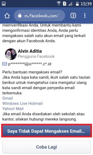 Cara mengembalikan akun Facebook yang di Hack (Panduan Lengkap) 12 Tap "Saya Tidak Dapat Mengakses Email".