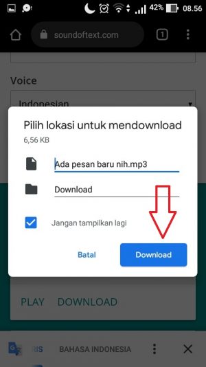 Cara mengganti nada dering WA dengan suara google 14 Cara mengganti nada dering WA dengan suara google 13