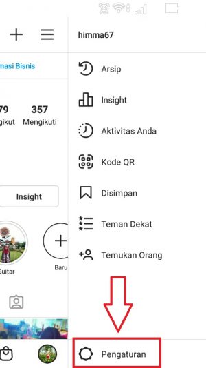 Cara mengarsipkan story di Instagram (agar tidak hilang) 2 klik Pengaturan