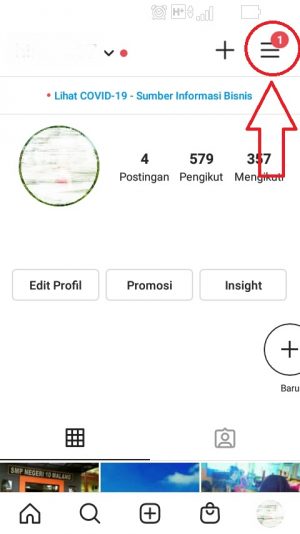 Cara mengarsipkan story di Instagram (agar tidak hilang) 1 pilih titik tiga