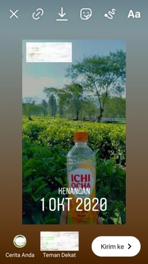 Cara repost story lama dari arsip story di Instagram 9 CERITA ANDA