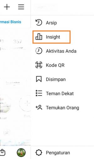 Cara melihat dan membaca Insight Instagram 2 pilih insight
