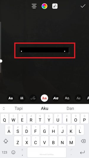 Cara membuat efek roll film di story Instagram 17 ketik titik dan spasi