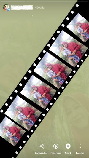 Cara membuat efek roll film di story Instagram 35 untuk hasil efek roll filmnya