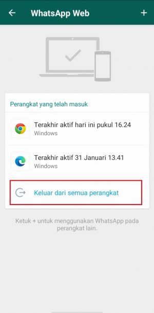 Cara logout WhatsApp Web dari PC atau HP 6 pilihan keluar dari semua perangkat