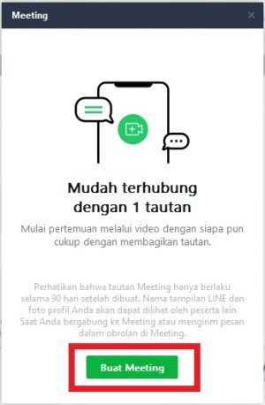 Cara membuat, mengundang dan memulai LINE meeting 22 Tap "Buat Meeting".
