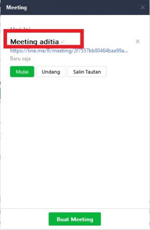Cara membuat, mengundang dan memulai LINE meeting 23 Tap nama meeting yang baru kamu buat.