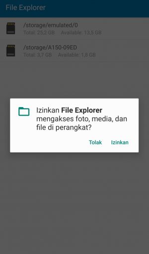 Cara agar media WhatsApp tidak tersimpan di galeri 13 klik izinkan
