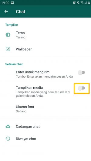 Cara agar media WhatsApp tidak tersimpan di galeri 4 tombol navigasi redup