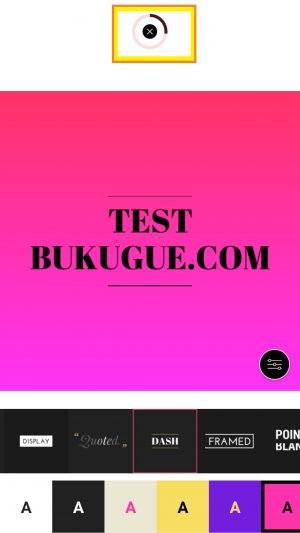 Cara membuat tulisan bergerak di status WhatsApp 11 tunggu proses loading