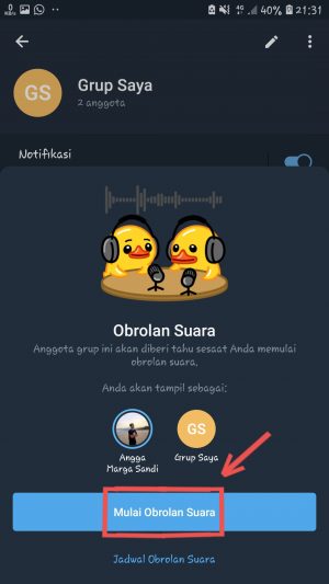 Cara memulai ataupun bergabung voice chat Telegram 7 Cara memulai ataupun bergabung voice chat Telegram 6