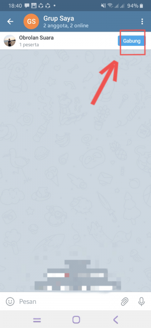 Cara memulai ataupun bergabung voice chat Telegram 11 Join Voice Chat Telegram