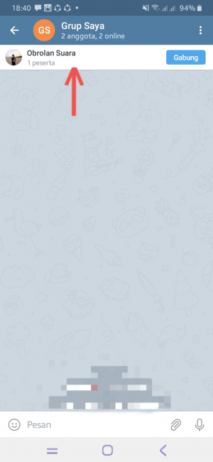 Cara memulai ataupun bergabung voice chat Telegram 10 Gabung Voice Chat Telegram
