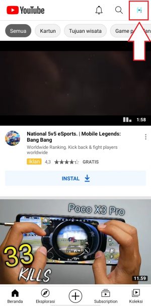 Cara Mengaktifkan dan Menonaktifkan Mode Samaran Youtube 1 ketuk ‘foto profil’ akun Google milikmu yang ada di pojok kanan atas layar