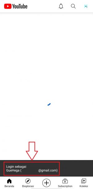 Cara Mengaktifkan dan Menonaktifkan Mode Samaran Youtube 7 pemberitahuan di bawah saat login kembali menggunakan akun Google