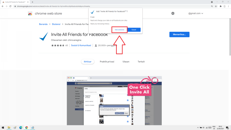 Cara menambahkan teman ke grup Facebook dengan cepat 24 pada pop-up kecil di atas layar pilih opsi add ekstension