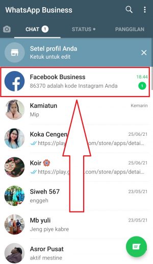Cara Menambahkan Tombol WhatsApp di Instagram 7 pesan berupa kode