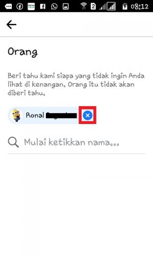 Cara melihat semua kenangan di Facebook (bisa selain hari ini) 38 Tanda X di depan nama orang yang kamu blokir.