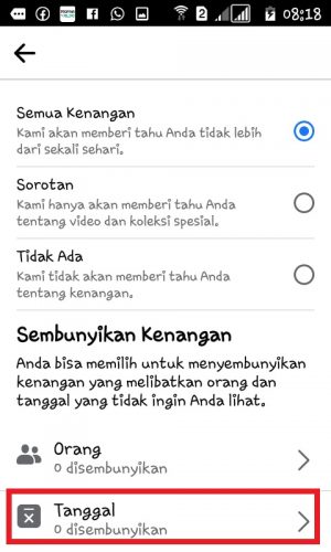 Cara melihat semua kenangan di Facebook (bisa selain hari ini) 39 Tap "Tanggal".