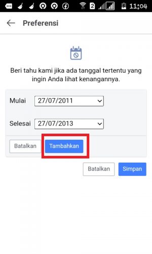Cara melihat semua kenangan di Facebook (bisa selain hari ini) 78 Tap "Tambahkan".