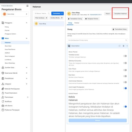 Cara membuat akun bisnis manager di Facebook 13 Klik dan pilih "terapkan halaman"