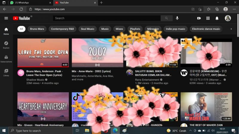 Cara mengaktifkan Dark mode di Youtube 10 Pilih dan tekan "hasil"