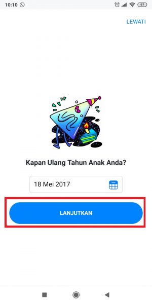 Cara Membuat Akun Messenger Kids Untuk Anak 18 Tap "Lanjutkan".