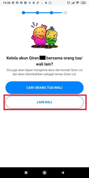 Cara Membuat Akun Messenger Kids Untuk Anak 27 Tap "Lain kali".
