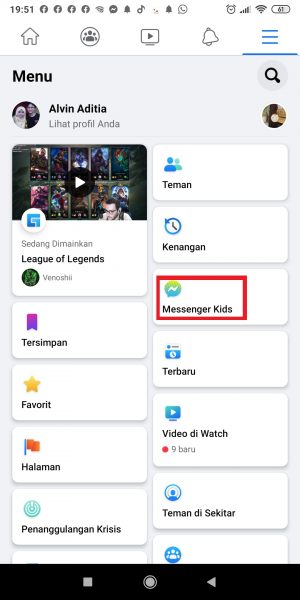 Cara Membuat Akun Messenger Kids Untuk Anak 42 Tap "Messenger KIds".