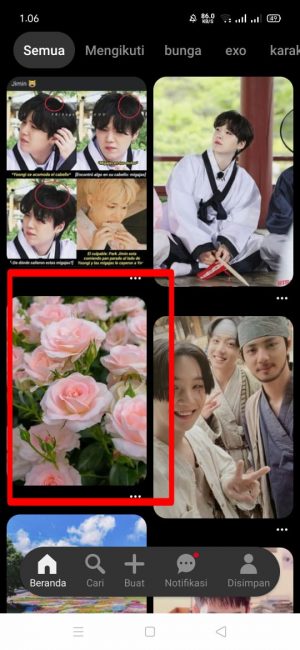 Cara Menggunakan Pinterest Untuk Pemula 22 klik dan pilih "gambar"
