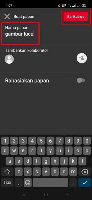 Cara Menggunakan Pinterest Untuk Pemula 3 klik dan pilih "berikutnya"