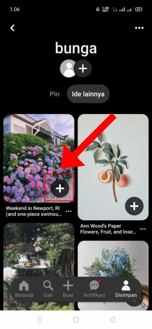 Cara Menggunakan Pinterest Untuk Pemula 20 klik dan pilih "tanda plus"