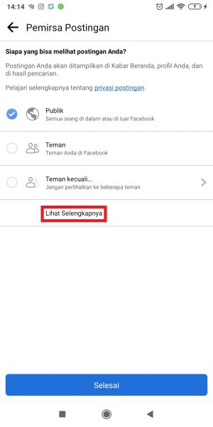 Cara membuat atau edit daftar teman di Facebook 23 Tap "Lihat Selengkapnya".