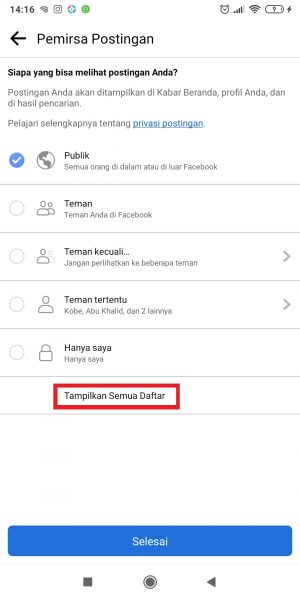 Cara membuat atau edit daftar teman di Facebook 24 Tap "Tampilkan Semua Daftar".