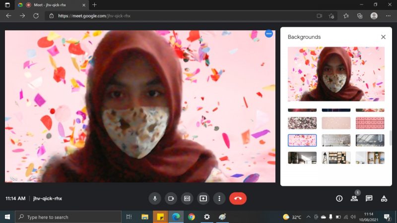 Cara mengganti background google meet di HP dan PC 11 Klik dan pilih "hasil"