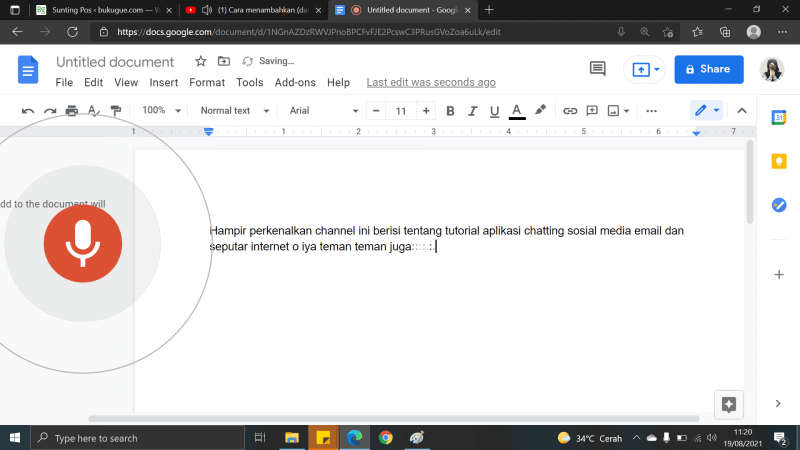Cara transkrip video Youtube yang tidak ada subtitle 11 Klik dan pilih "hasil"