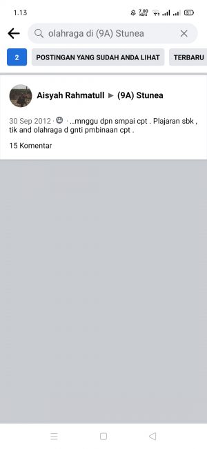 Cara Melihat Postingan Lama di Grup Facebook (di HP dan PC) 12 klik dan pilih "hasil"