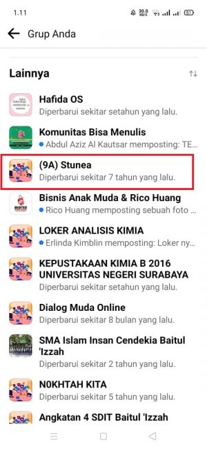 Cara Melihat Postingan Lama di Grup Facebook (di HP dan PC) 4 klik dan pilih "grup pilihan"