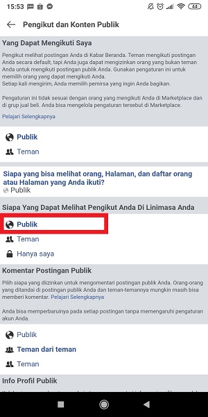Cara Mengaktifkan dan Menampilkan Pengikut di Facebook 10 Tap "Publik" sekali lagi.