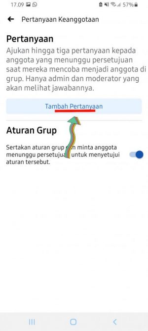 Cara Membuat Pertanyaan Saat Masuk di Grup Facebook 7 Membuat pertanyaan masuk grup Facebook