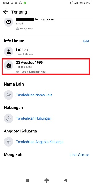 Cara Mengganti Tanggal Lahir di Facebook (Bisa untuk yang limit) 23 tanggal lahir sudah berhasil diganti.