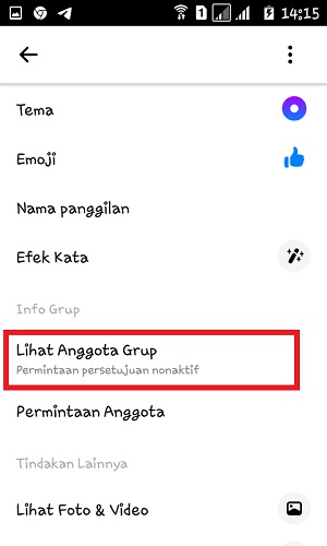 Cara Menghapus Permanen Grup di Messenger (Panduan lengkap) 3 Tap "Lihat Anggota Grup".